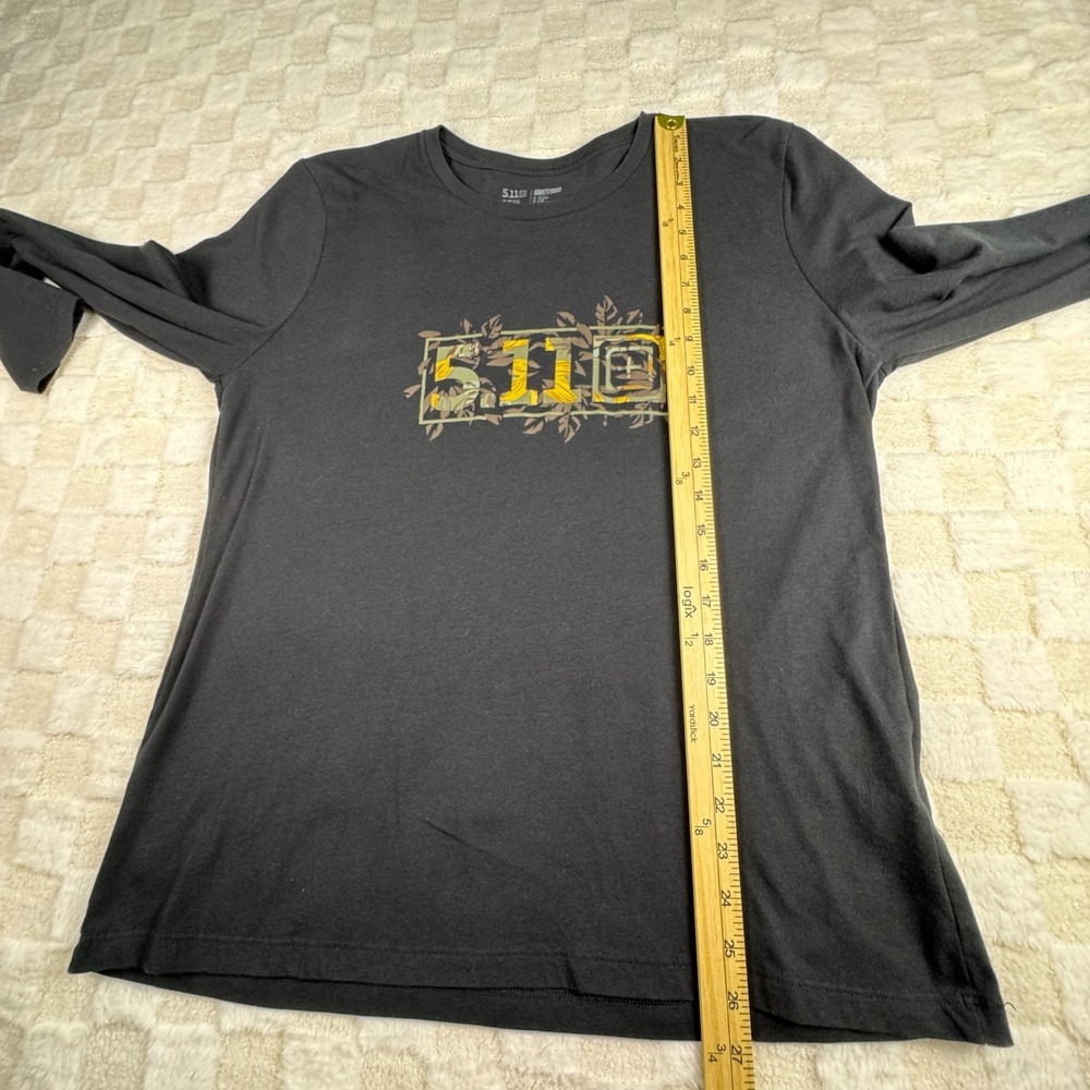 5.11 Tactical Women's XL‎ Long Sleeve Graphic Tee Black - Picture 4 of 8